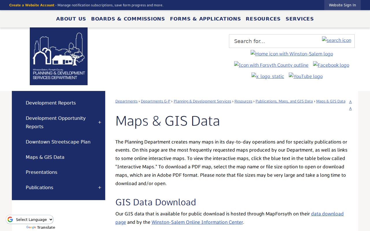 Forsyth County people search with MapForsyth address and GIS records